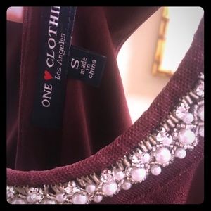 Burgundy Dress